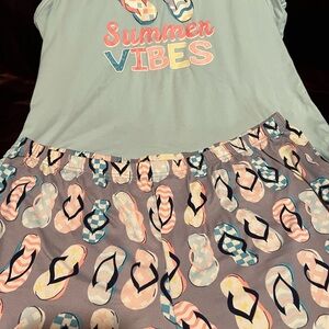 Summer Vibes Pajama Set 2X soft